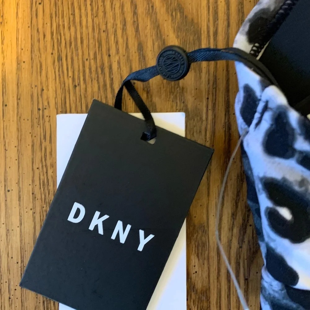 NWT DKNY Womens Over the Shoulder Mesh Trim Swim‎ Bikini Top Medium